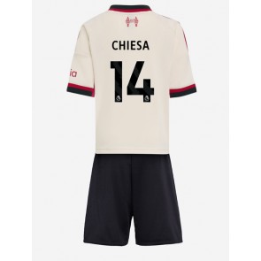 Liverpool Federico Chiesa #14 Udebanetrøje Børn 2025-26 Kortærmet (+ Korte bukser)